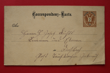 AK / 1889 / Korrespondenz Karte / Ganzsache